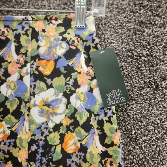 Wild Fable NWT Size 2 Floral Straight Pencil Knee Length Skirt - Picture 3 of 8